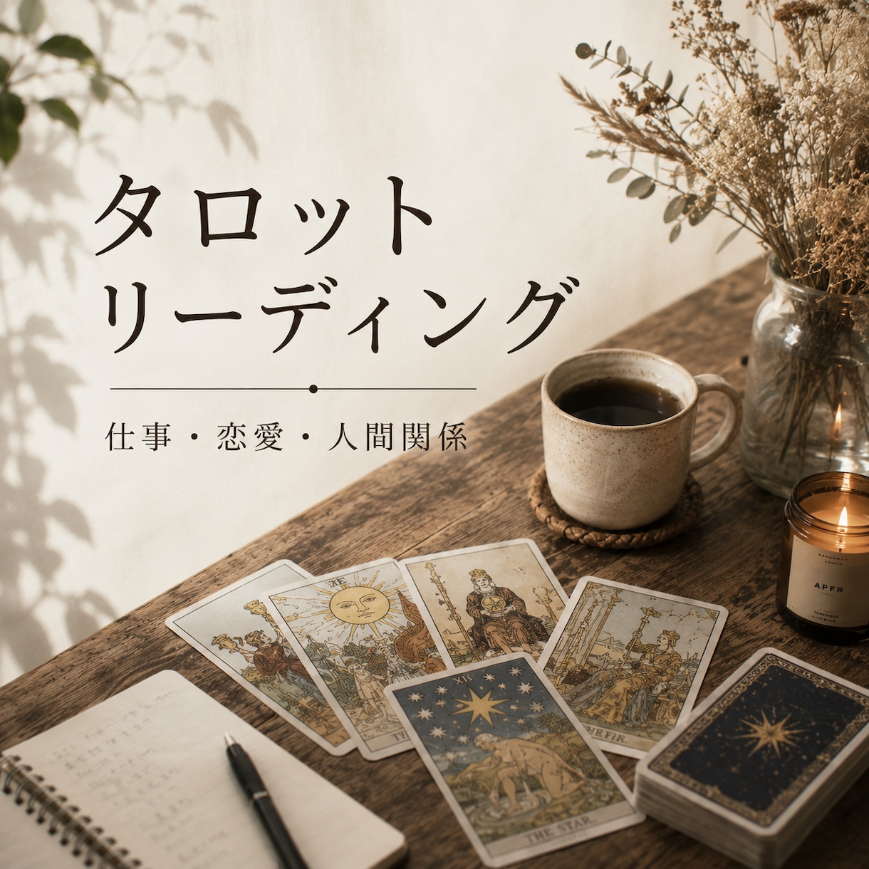 迷いや悩みをタロットで総合的に占います 結果だけでなく、次の一歩まで丁寧にお伝えします イメージ1