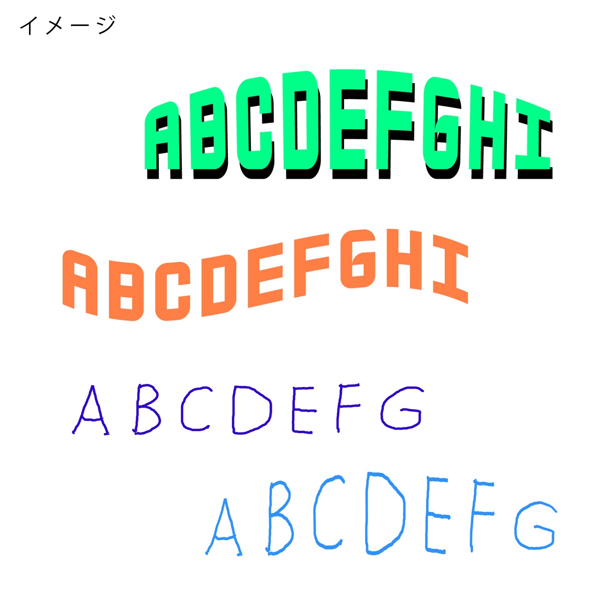 当店オリジナルフォントにてオリジナルロゴ作ります 当店完全オリジナル欧文フォントにて完全オリジナルロゴを作成。 イメージ3