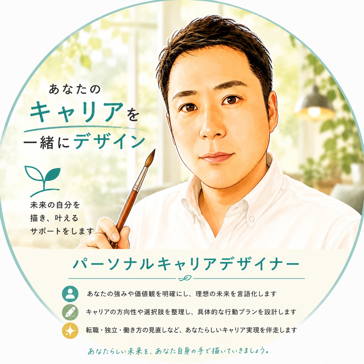 あなたの在りたい姿をデザインとして残します デザイン化する事で心が整理され、自然体の自分を大切に出来ます イメージ1