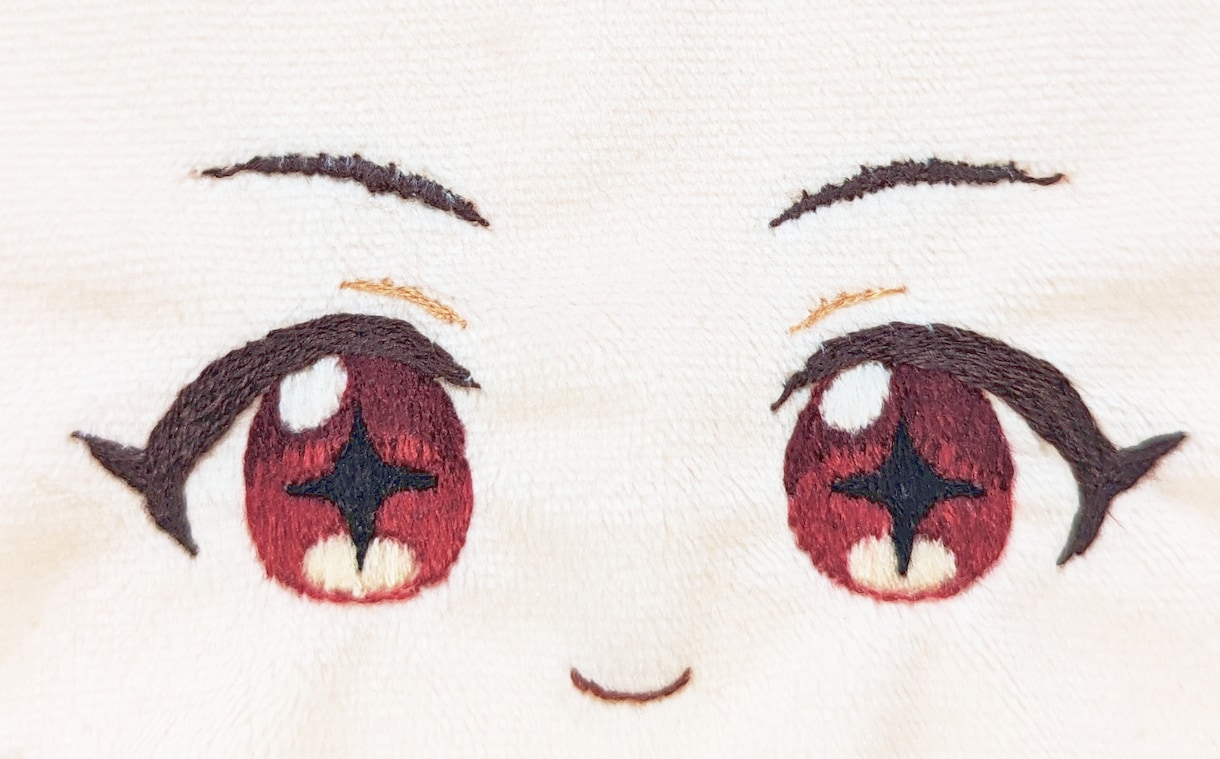 ぬい刺繍承ります 髪やボディの刺繍もお手伝いします イメージ1