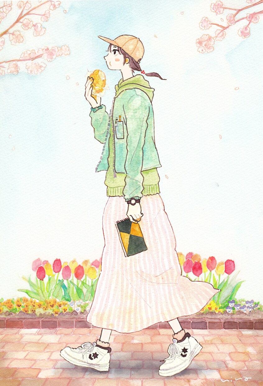 大人かわいい♡一枚絵の水彩イラストお描きします 商用利用OK／挿絵、観賞用、プレゼントに イメージ5