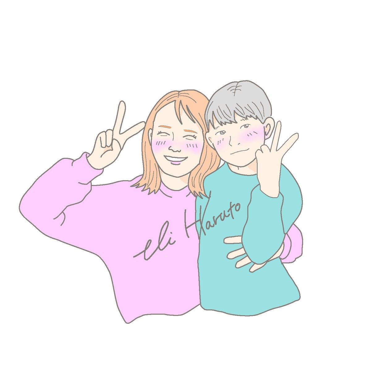 くすみカラー＊シンプルな雰囲気イラスト描きます 日常の一コマをシンプルでおしゃれなイラストにします。 イメージ1