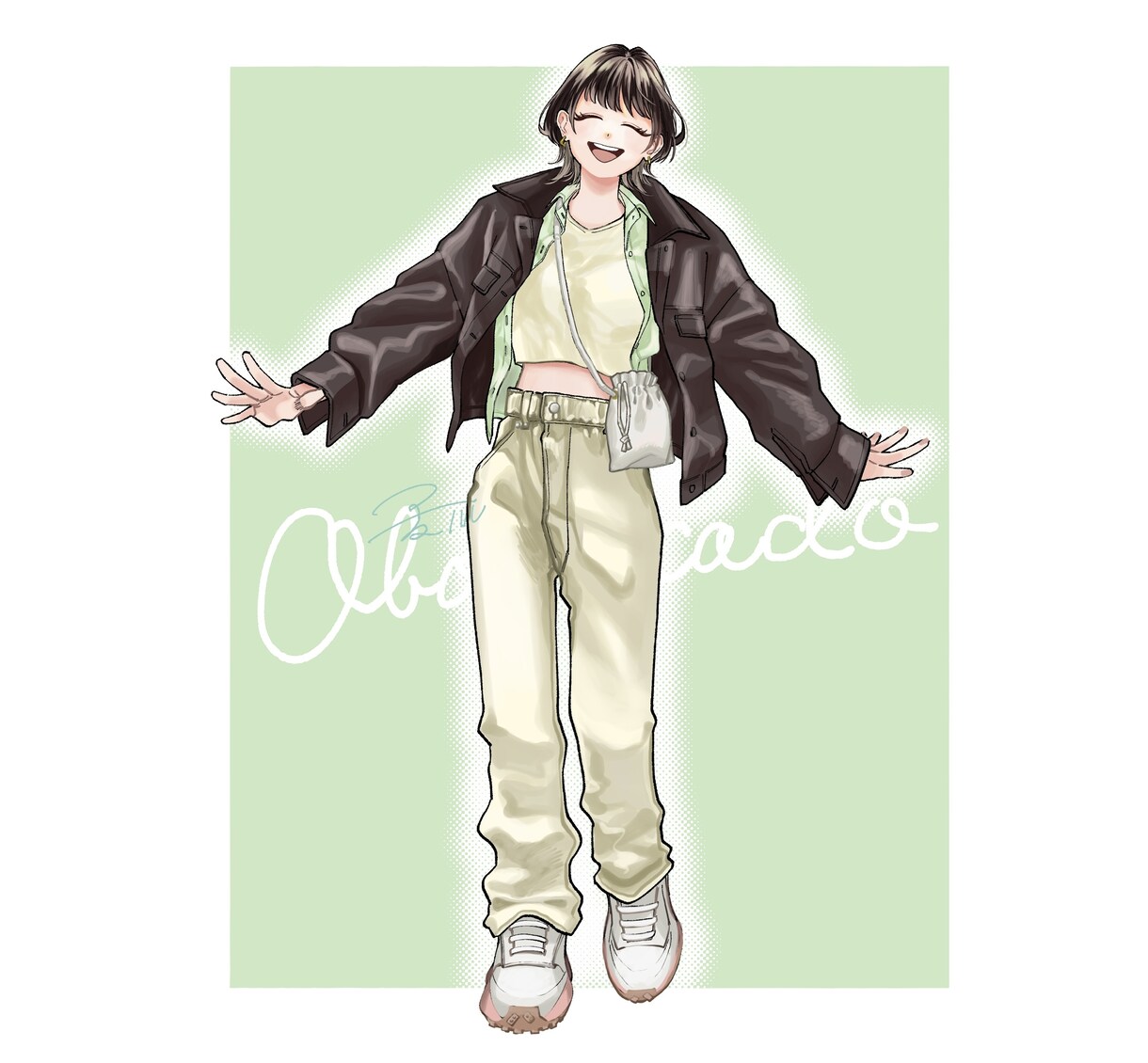 女の子の立ち絵＋イメージコーデ考えます お好きなモチーフ・色をお教えください！ イメージ2