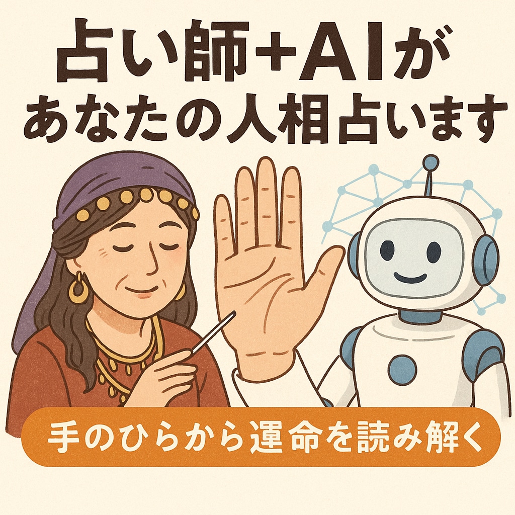 手相を送るだけでOK！手相からあなたを占います 占いを勉強した私がAIも駆使し新しい占い体験をあなたに イメージ1