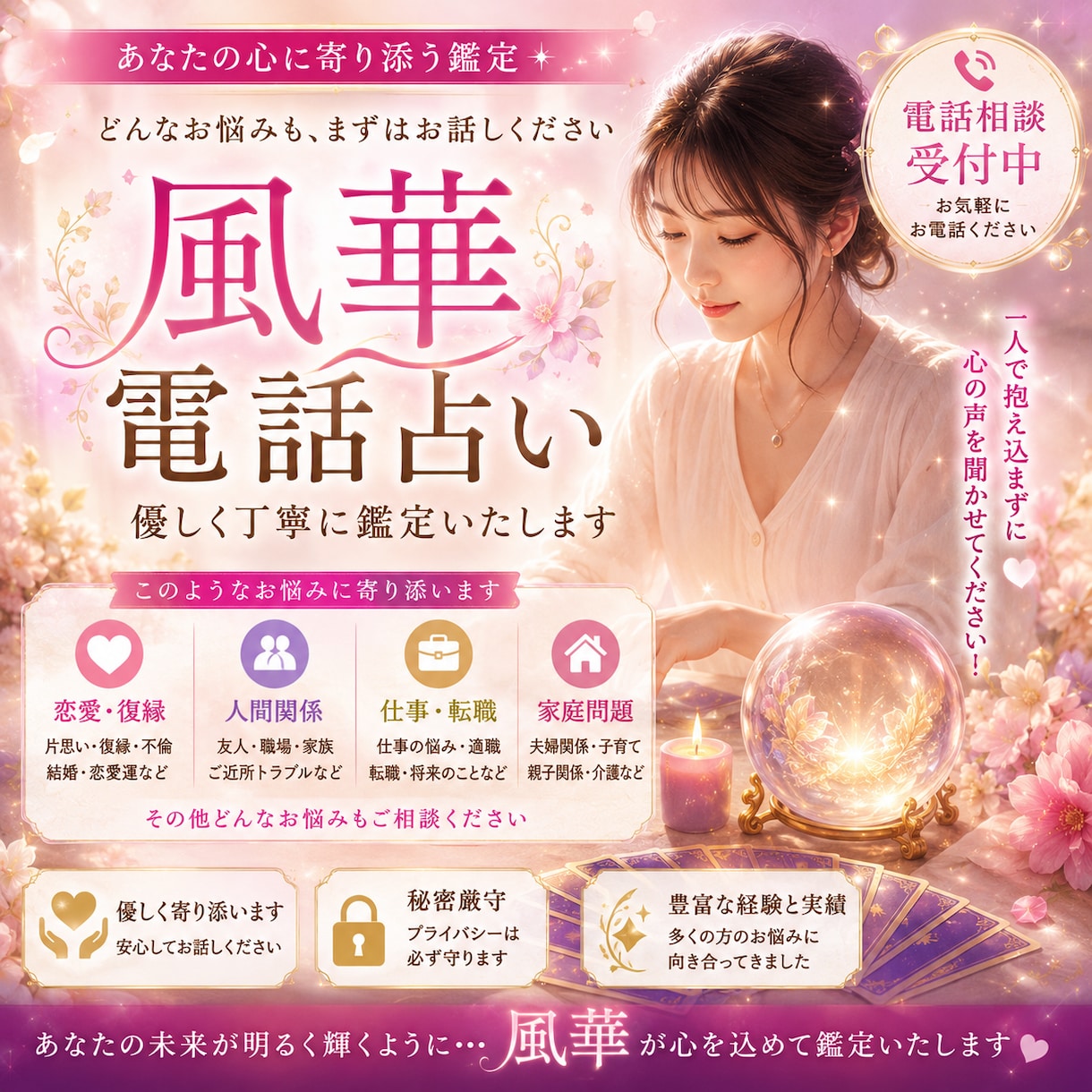 霊感霊視で真実をお伝えします 恋愛・不倫・復縁・人間関係の霊視　流れをかえます。 イメージ6