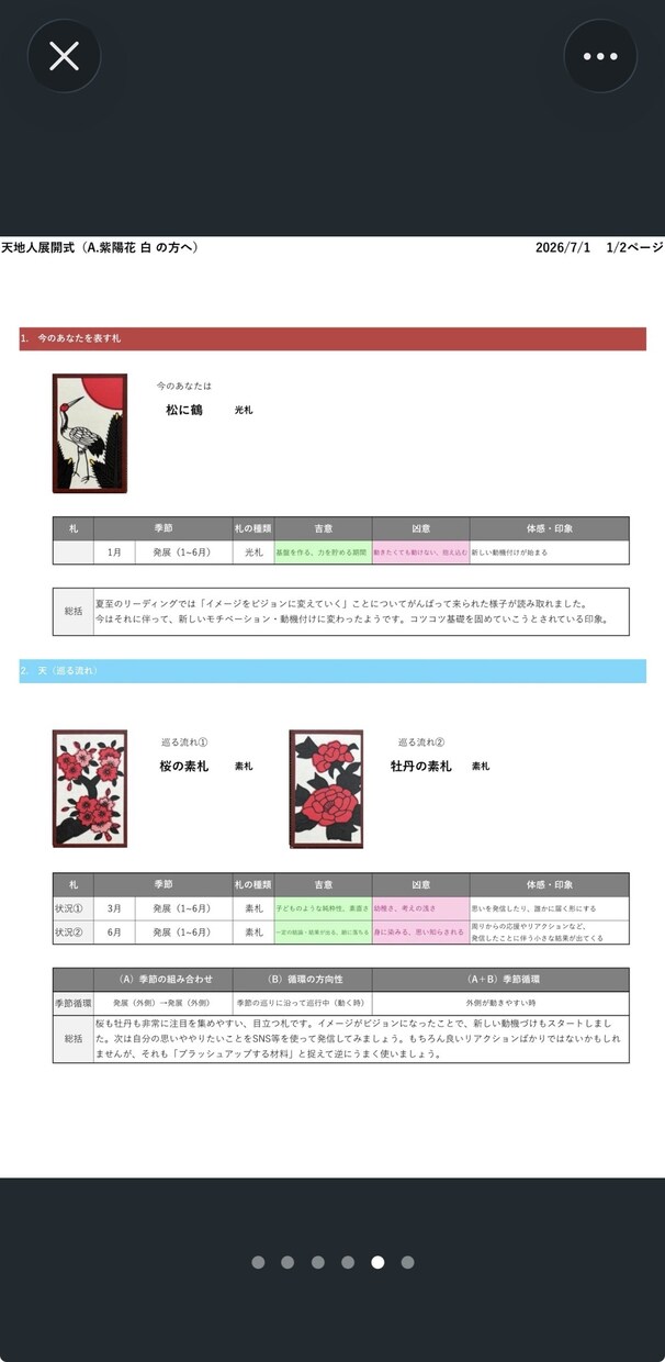 花札占い｜“今”を「天地人展開式」で読み解きます “直近の今”に特化したリアルタイム鑑定 イメージ3