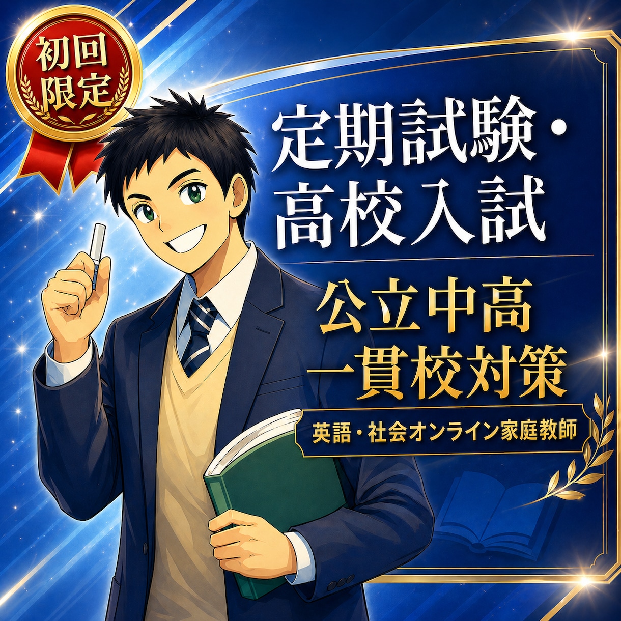 初回限定！小中学生のオンライン家庭教師をします まずは私の指導を体感してください！ イメージ1