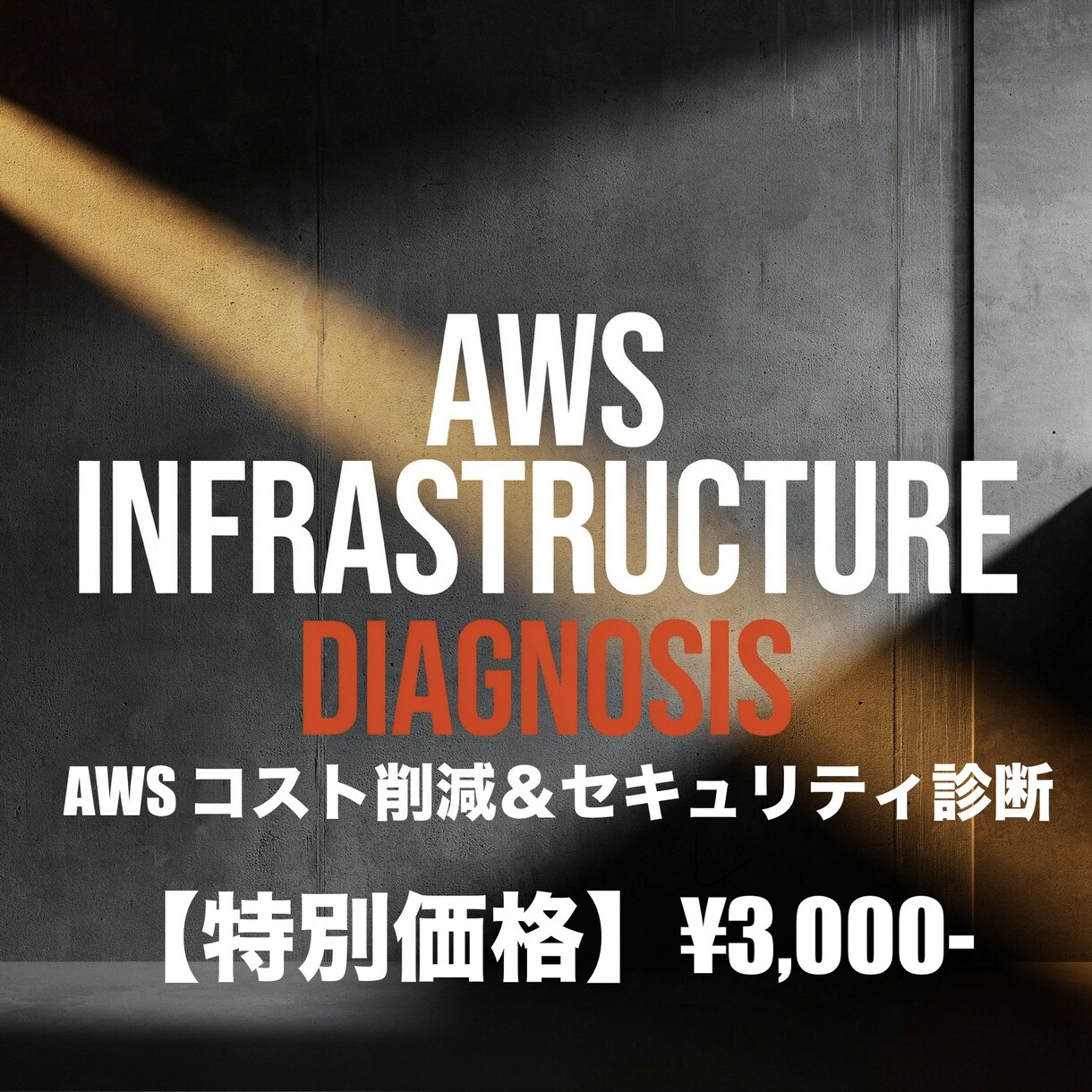 AWSコストとセキュリティ脆弱性を徹底診断します 現役アーキテクトがAWSコストの無駄と脆弱性を徹底診断！ イメージ1