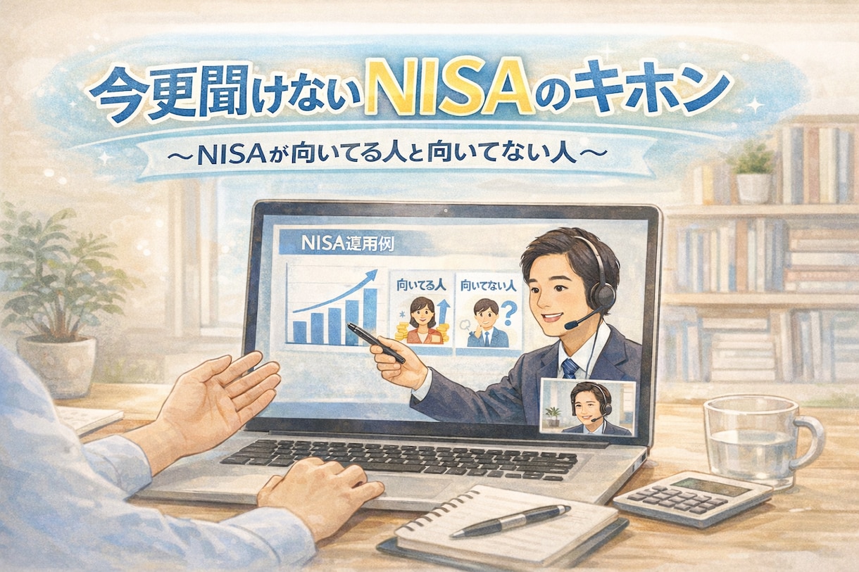 今更聞けないNISAについて分かりやすく解説します NISAに向いてる人、向いてない人、知りたくありませんか？ イメージ1