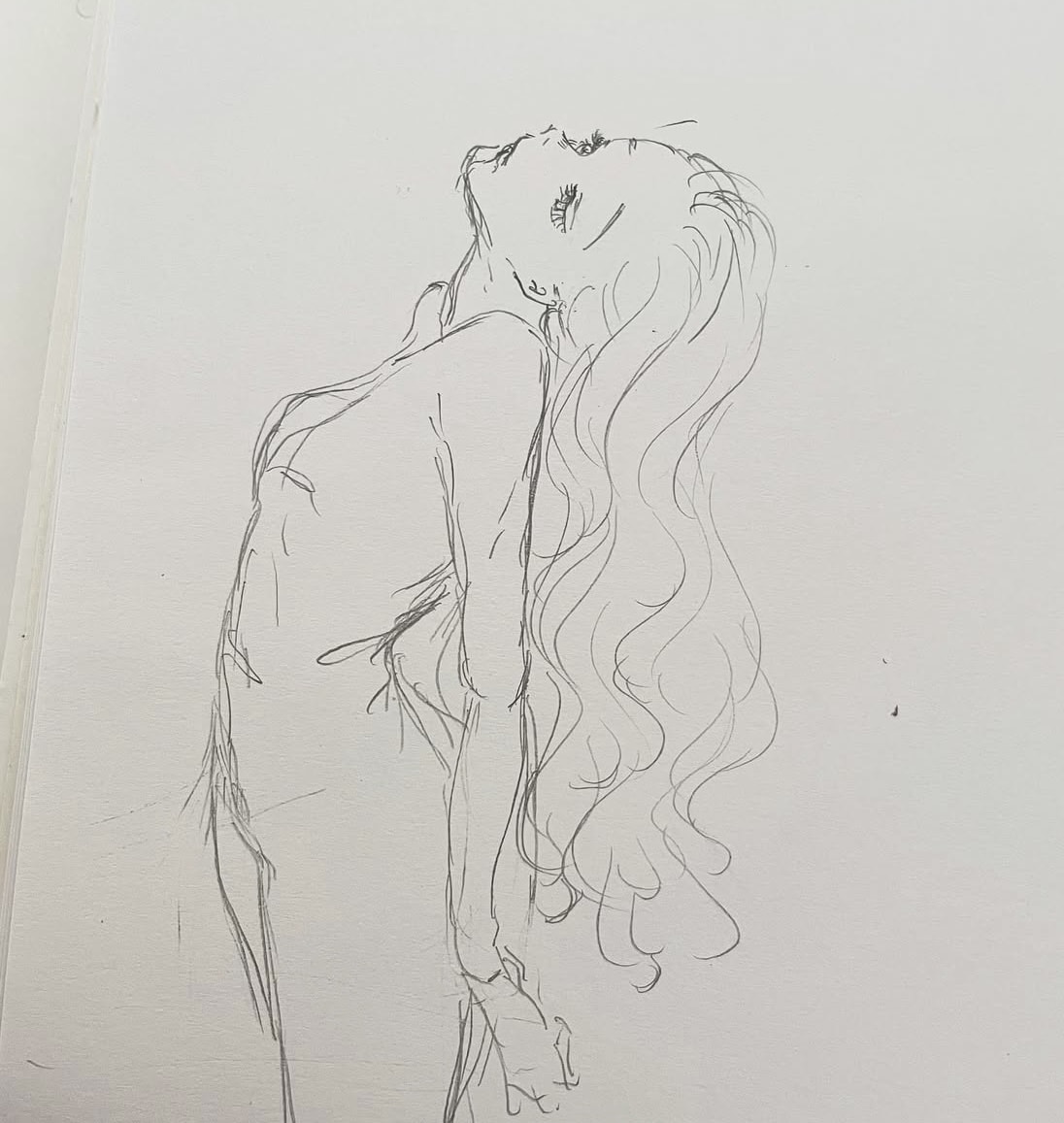 儚い線で、儚い女の子描きます 芸術学部卒が線画にて、柔らかく繊細な人物画を作成します！ イメージ8