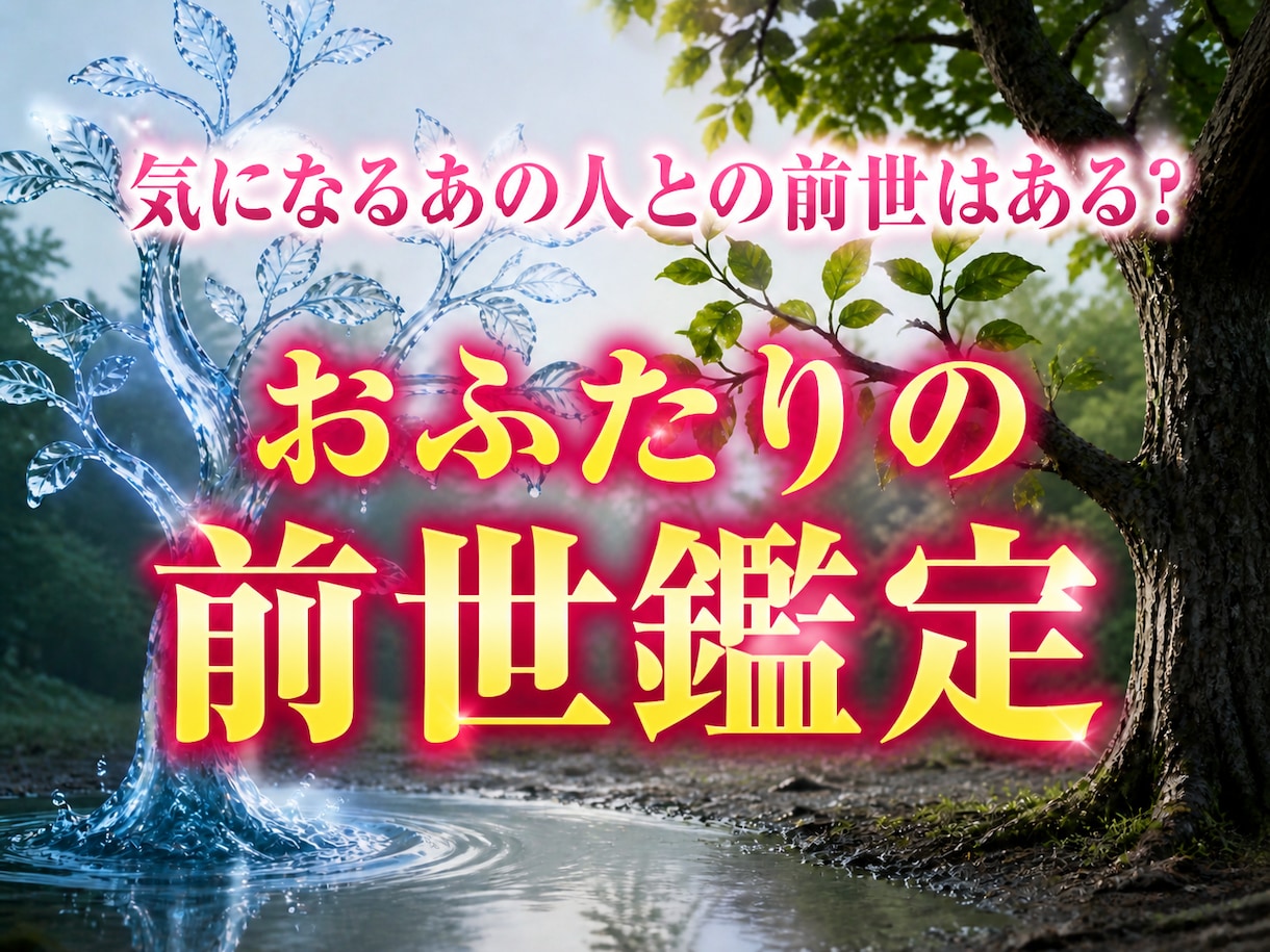気になる「あの人」との前世はある？前世を鑑定します 前世からのご縁が再開したのかもしれません イメージ1