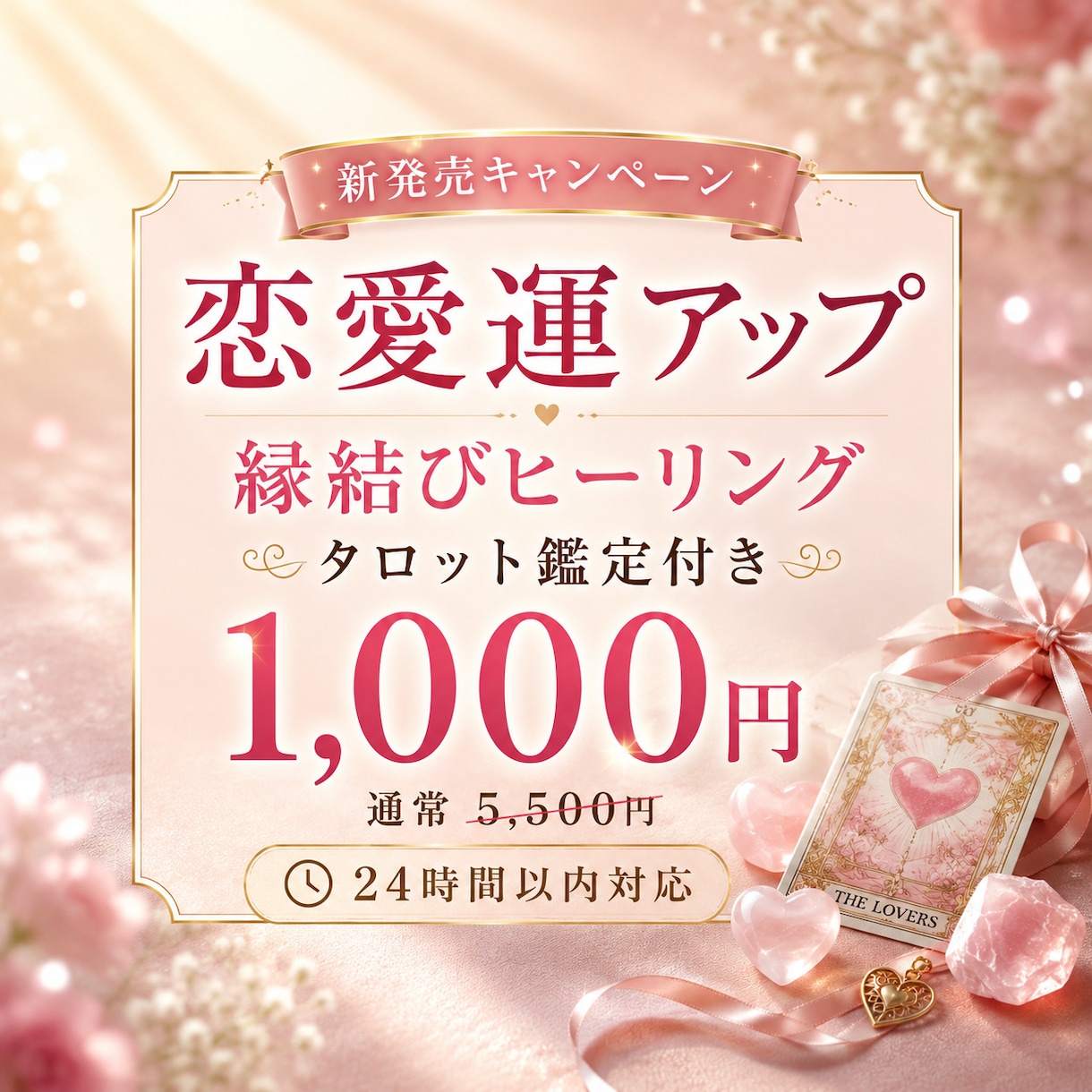 恋愛運を引き上げる縁結びヒーリングをお届けします 恋の悩みを解消、心のエネルギーを整えます イメージ1