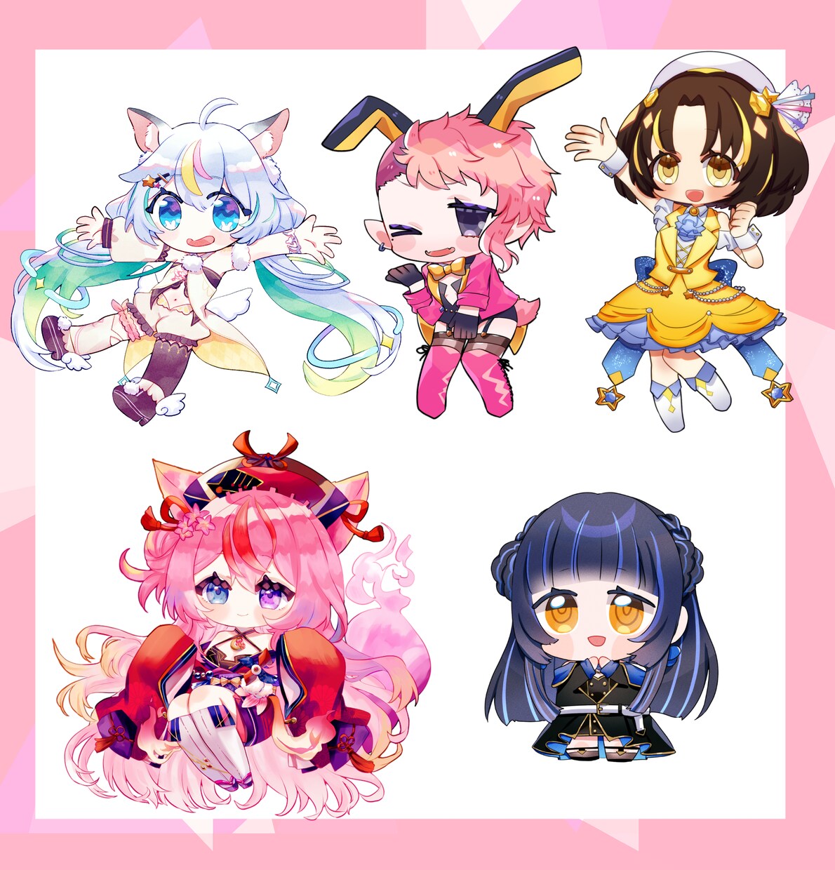 ＳDキャラ・ミニキャラ・デフォルメキャラ描きます キラキラ可愛いミニキャラ描きます イメージ5