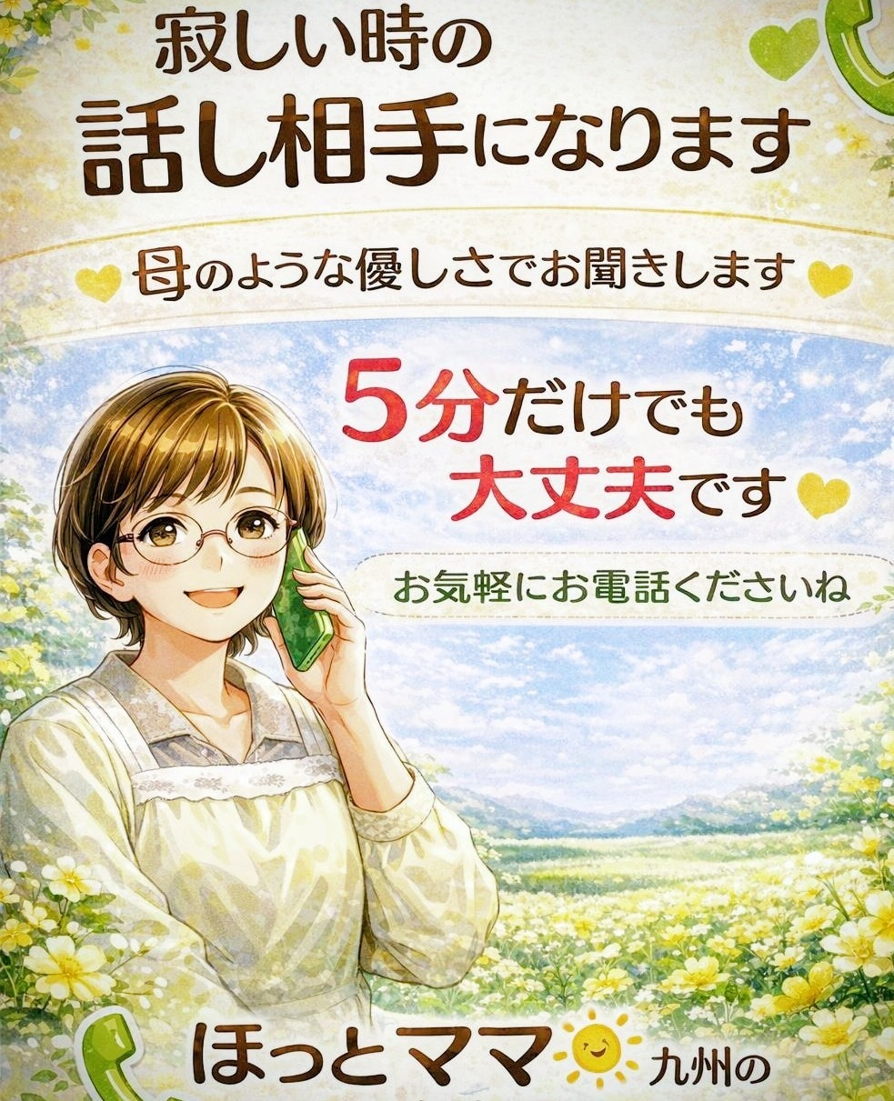 あなたが笑顔になれるように応援します 心が疲れたあなたへ、母のように優しくお話聞きます❣️ イメージ1