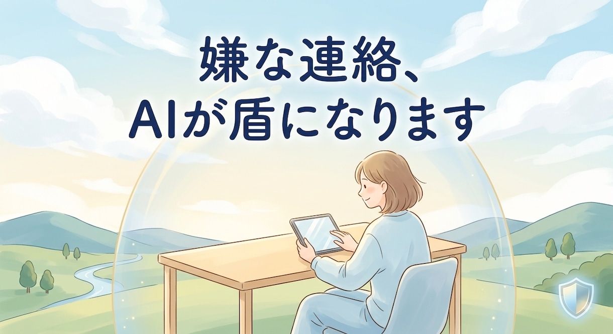 嫌な連絡の要約と返信案作成をAIで自動化します 対人ストレスを軽減。顧客対応に疲弊するあなたを守るAI構築 イメージ1