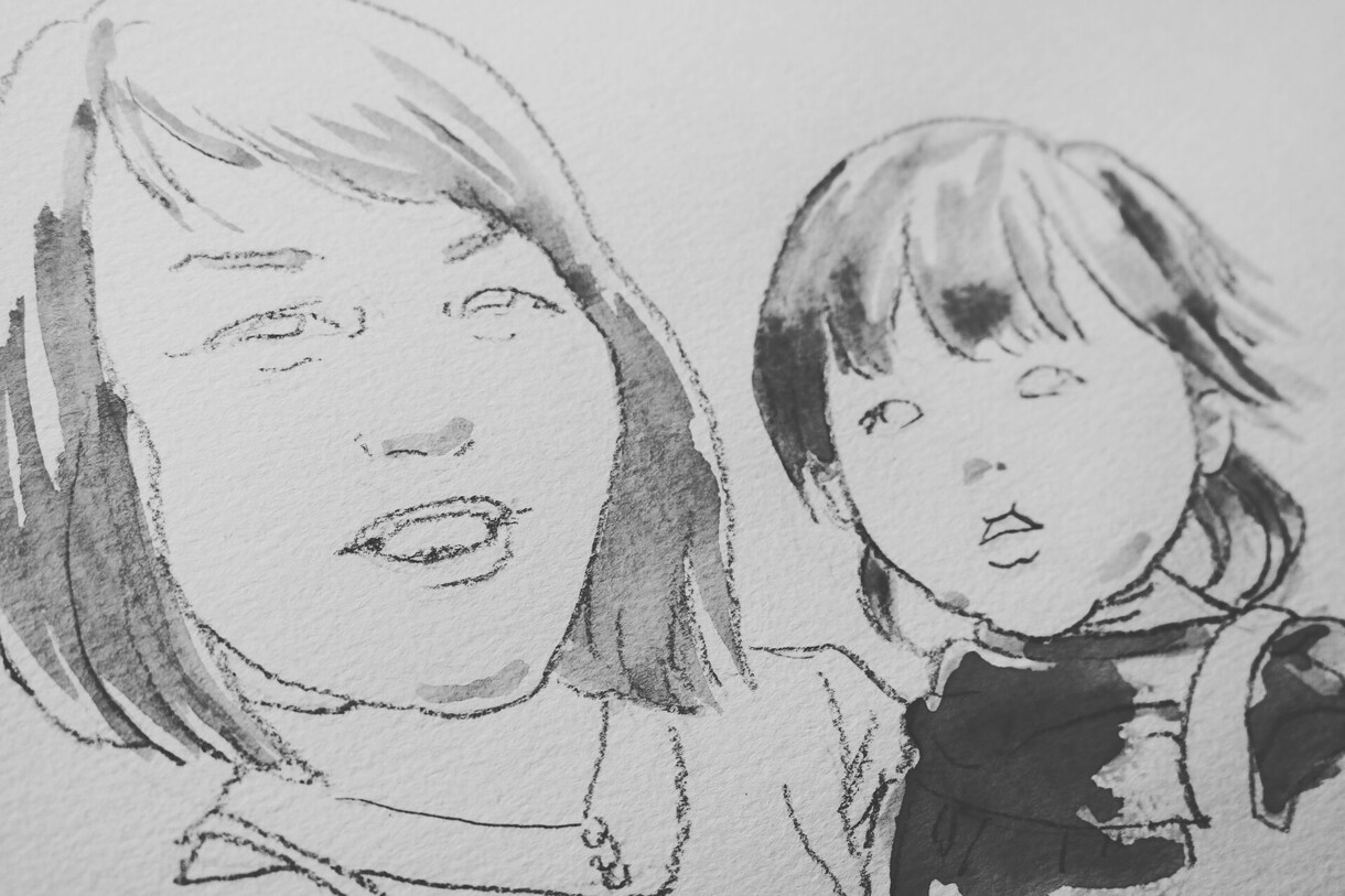 優しい水彩画タッチの似顔絵をお描きします 大切な人への贈り物、SNSアイコン、名刺用に…☆ イメージ3