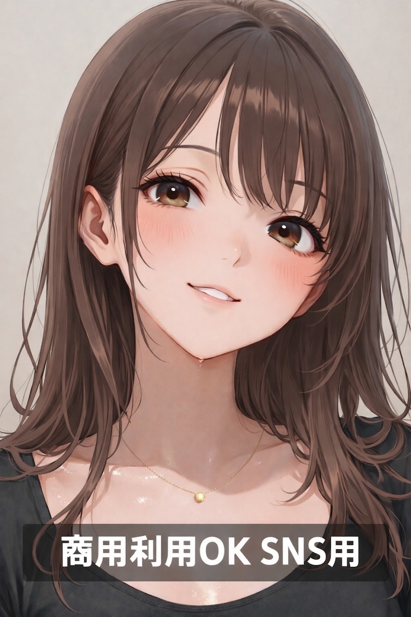 アイコン/サムネイルに使える人物イラスト作成します SNSアイコンや出品に、ちょうどいい人物画像を。 イメージ2