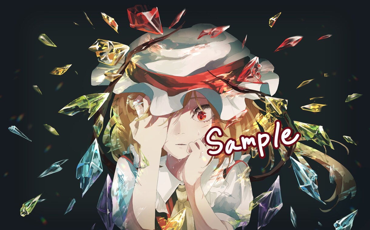 キャラクターの美しさを引き出す一枚絵を制作します 花、クリスタルなどの美しいモチーフとキャラクターを描きます イメージ7
