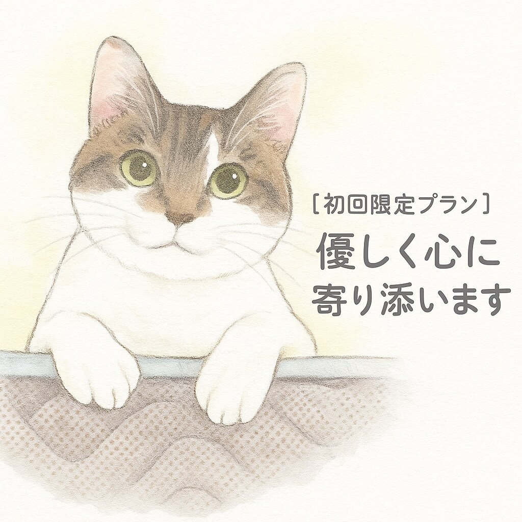 初回お試しプラン◾︎優しく心に寄り添います ペットロス、グリーフケア❀涙もためらいもそのまま受け止めます イメージ1