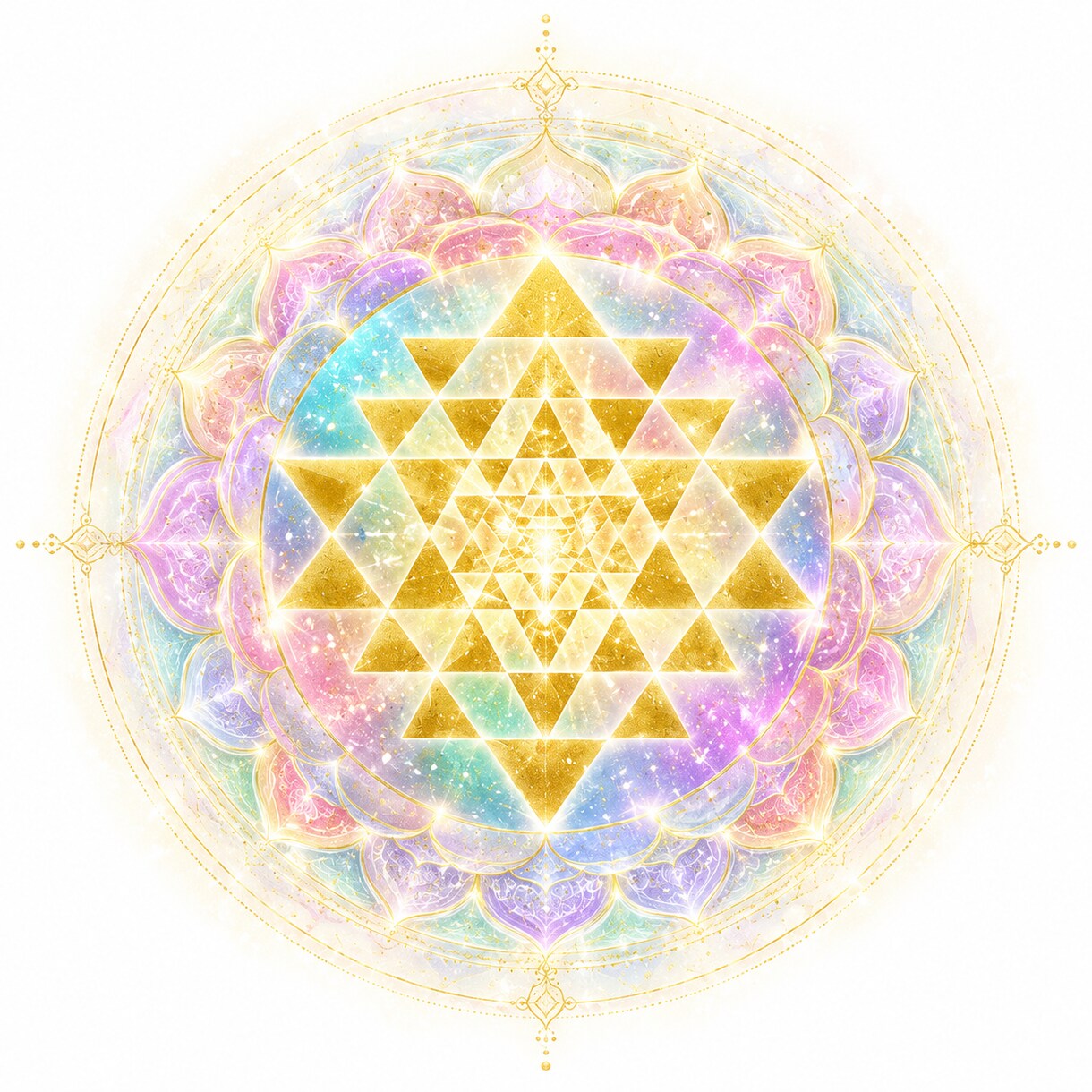 あなただけの光の紋章・神聖幾何学を制作します ～必要な色をリーディングして紡ぐ、唯一無二の光のアート～ イメージ4