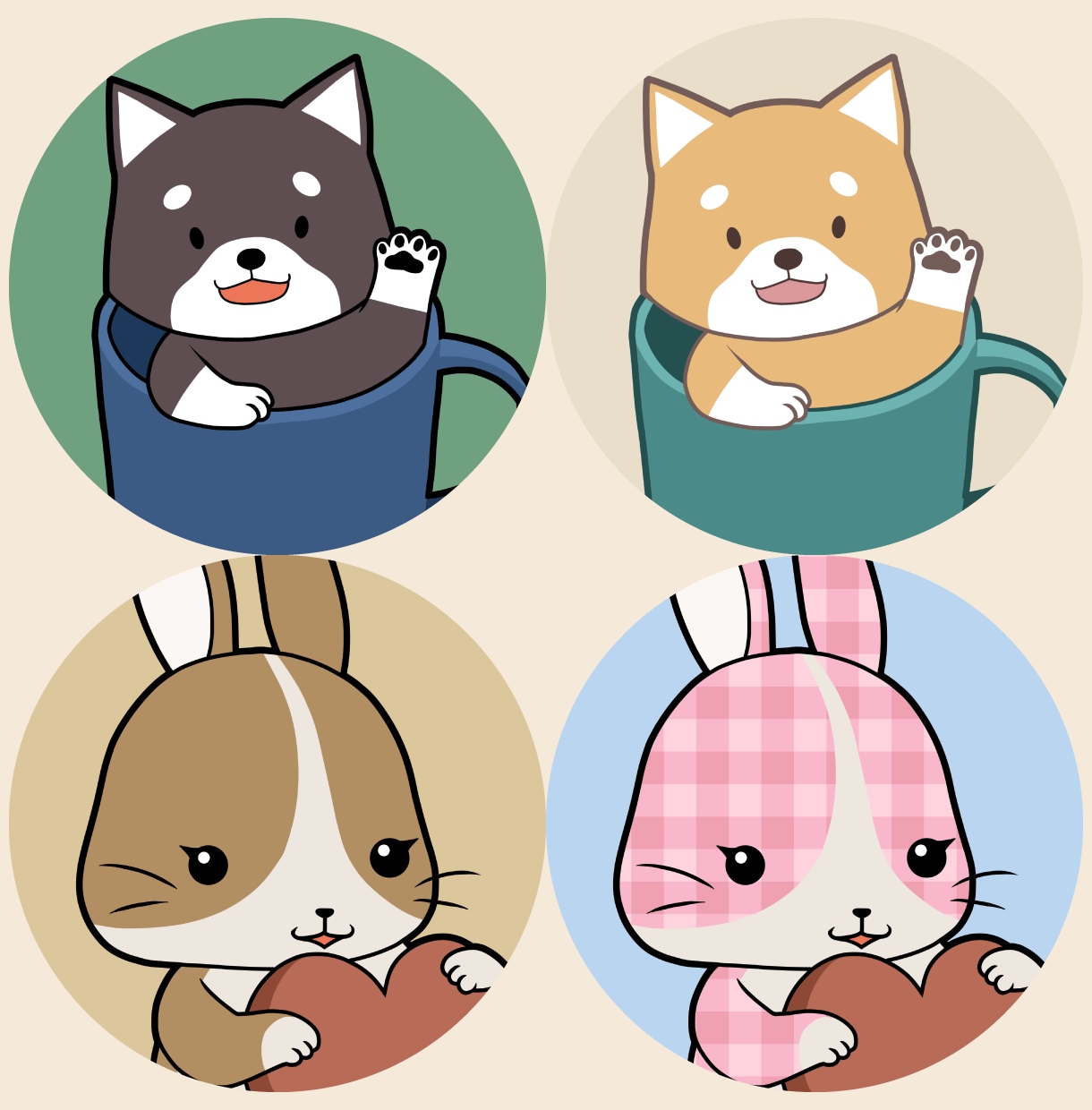 最安値！ゆるキャラ動物アイコン描きます ゆるくてちょっと笑える、動物アイコンはいかがですか？ イメージ3
