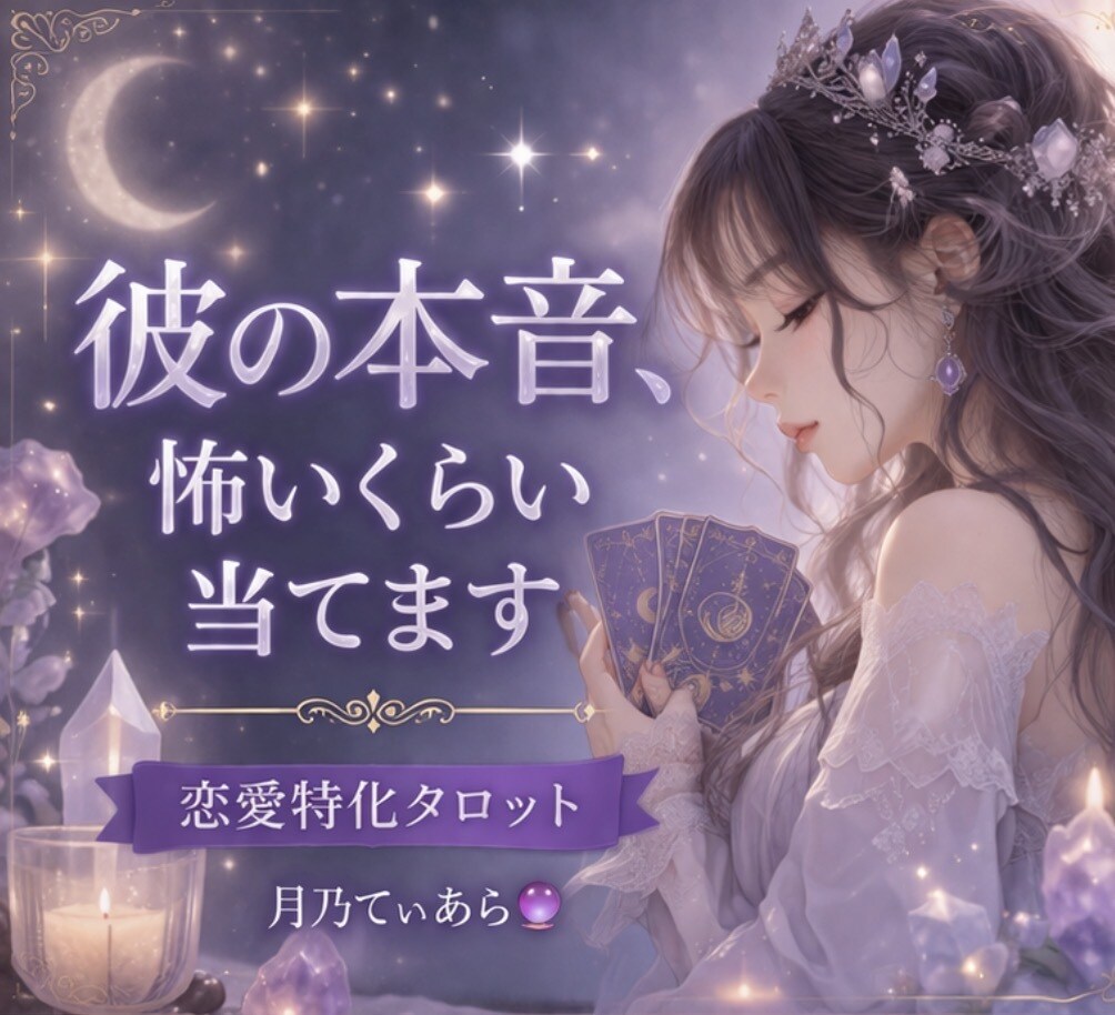 彼の本音当てます、今の気持ちと今後を占います 曖昧な言い方ナシ彼の気持ち･今後どうなるか【初回特典あり】 イメージ1