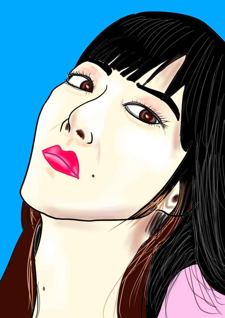 背景一色のみのシンプルな似顔絵描きます デフォルメよりはリアルに寄って描きます。 イメージ2