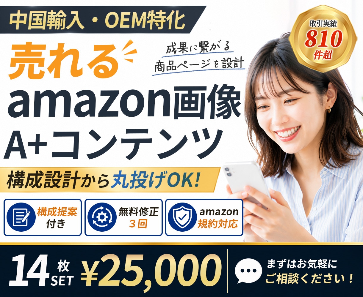 売れるamazon商品画像/A+を丸ごと制作します 【中国輸入・OEM特化】魅力が伝わる商品ページを構成から提案 イメージ1