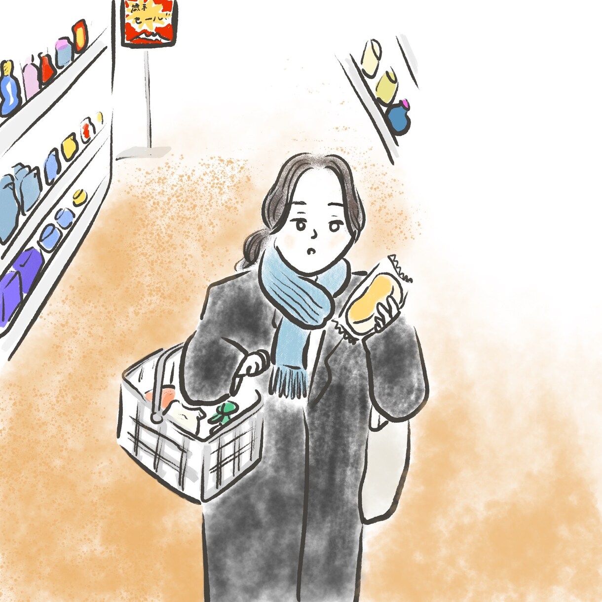 Instagramのようなオシャレな女の子描きます 手描きでゆるいタッチの絵を描きます。 イメージ3