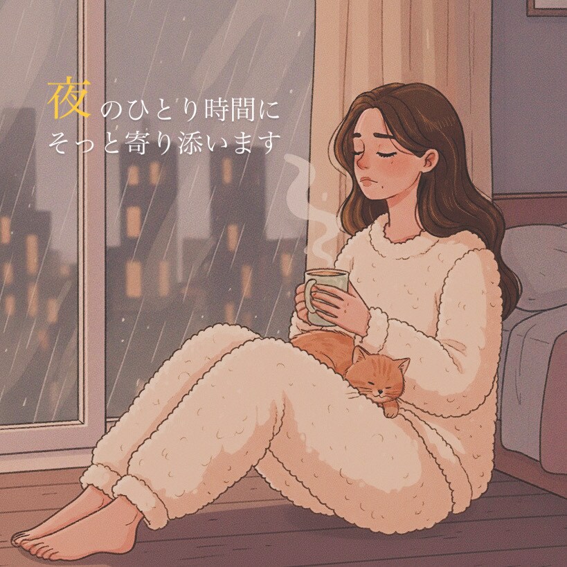 夜のひとり時間にそっと寄り添います 心が少し楽になる夜のひとときを イメージ1
