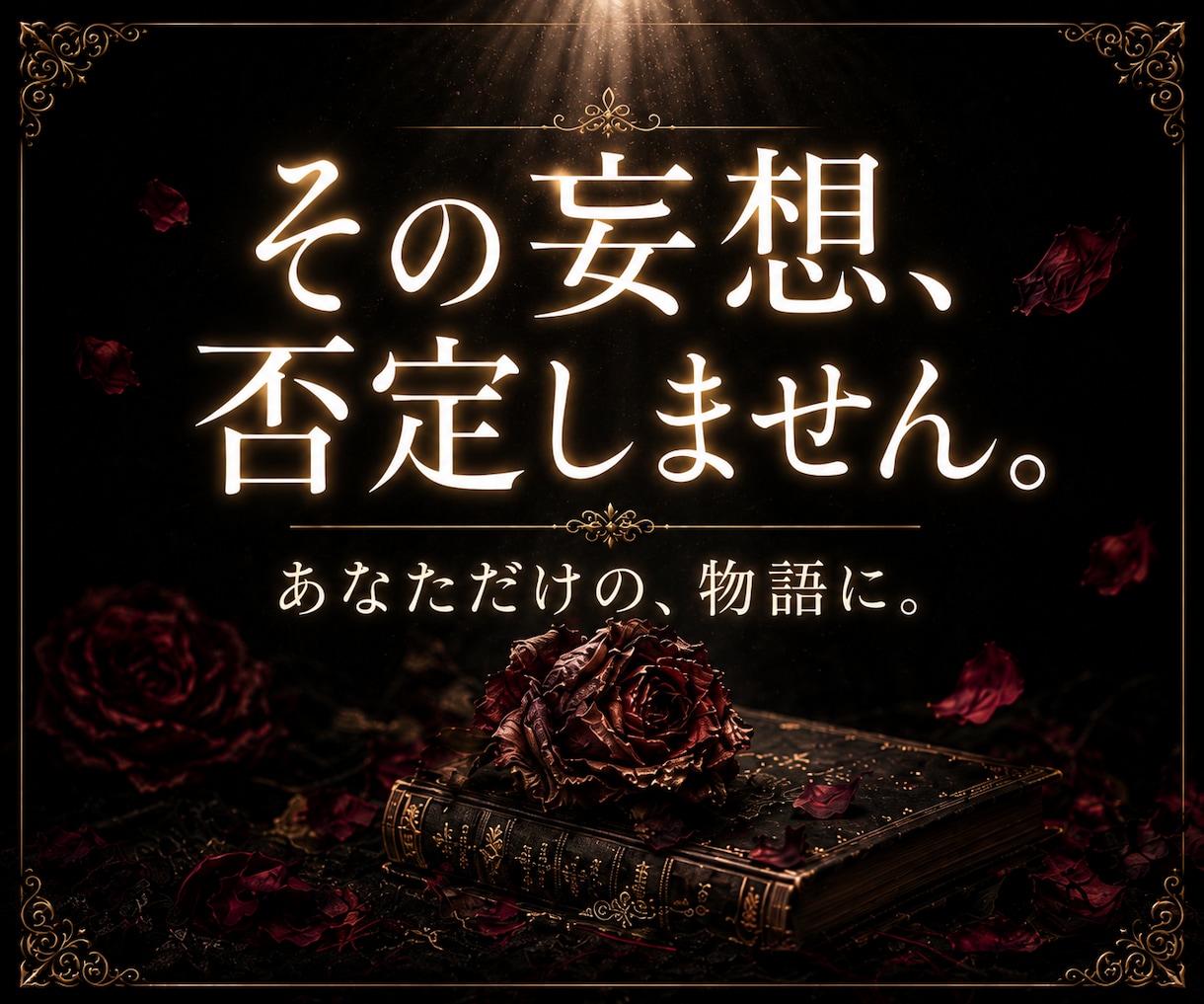 ヤンデレ・執着・溺愛専門｜あなたの夢小説を書きます 1文字0.5円｜あなたの重すぎる愛も妄想も全部形にします イメージ1
