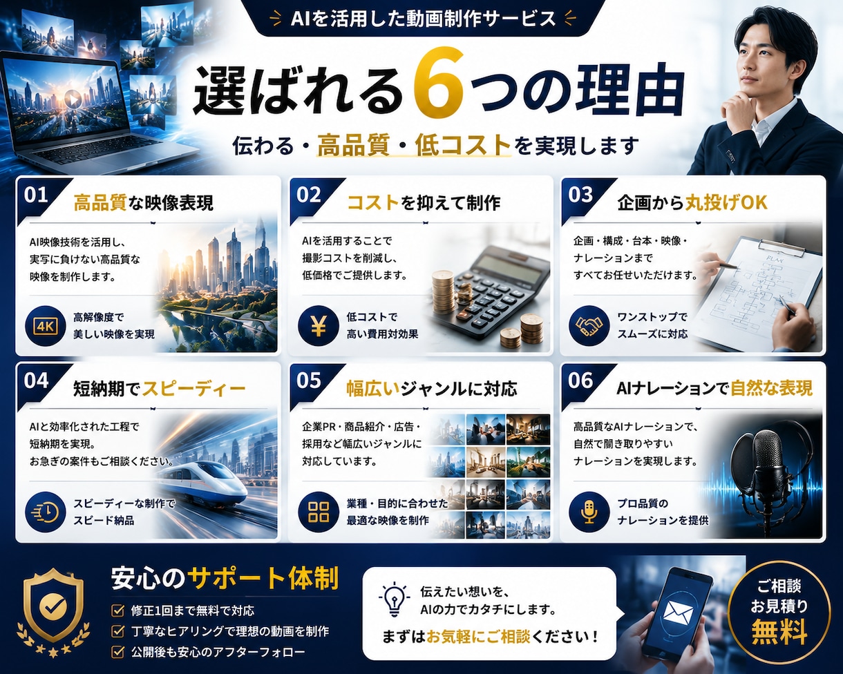 AI動画で企業の魅力を伝えます 企業PR・広告動画をAIで高品質に制作 イメージ3