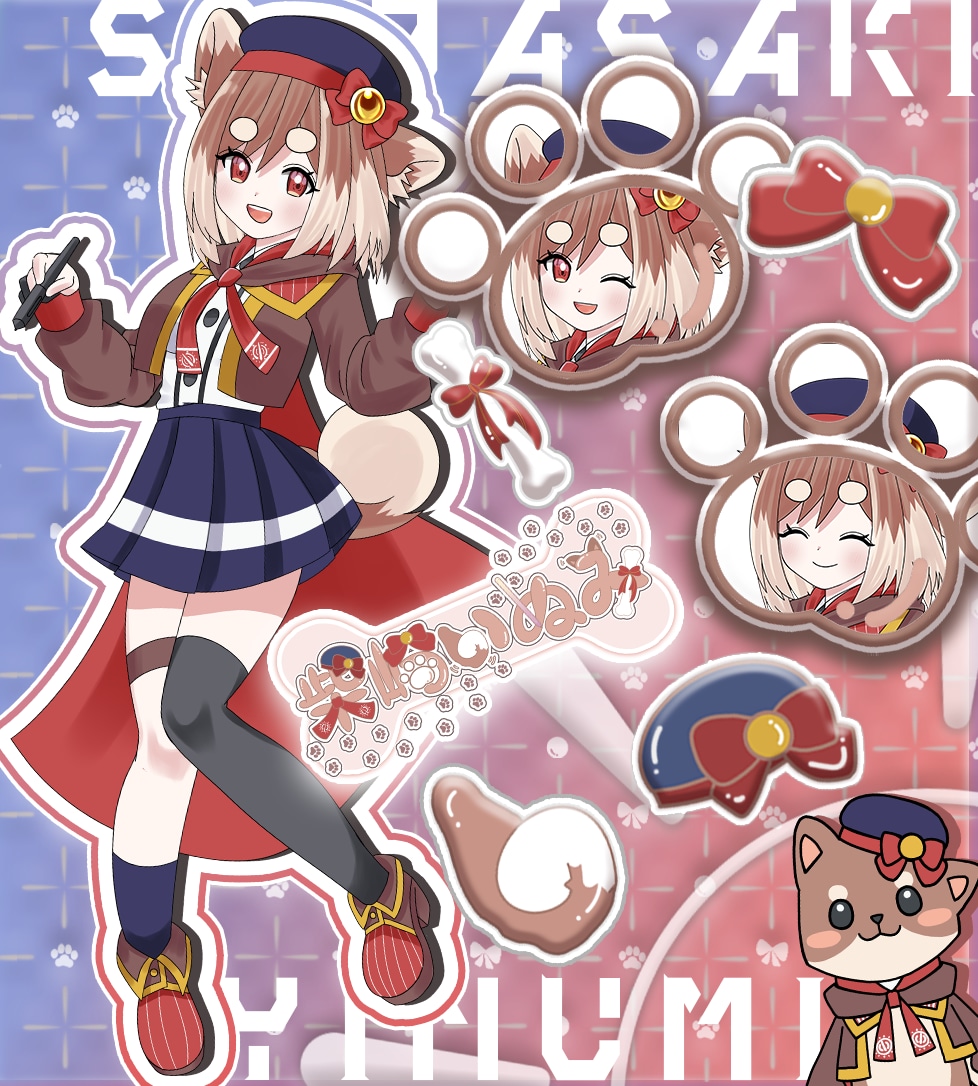 あなただけのVTuberプロフィール画像制作します 便利でお得なシルエット付！手描き小物モチーフも制作可能！ イメージ4
