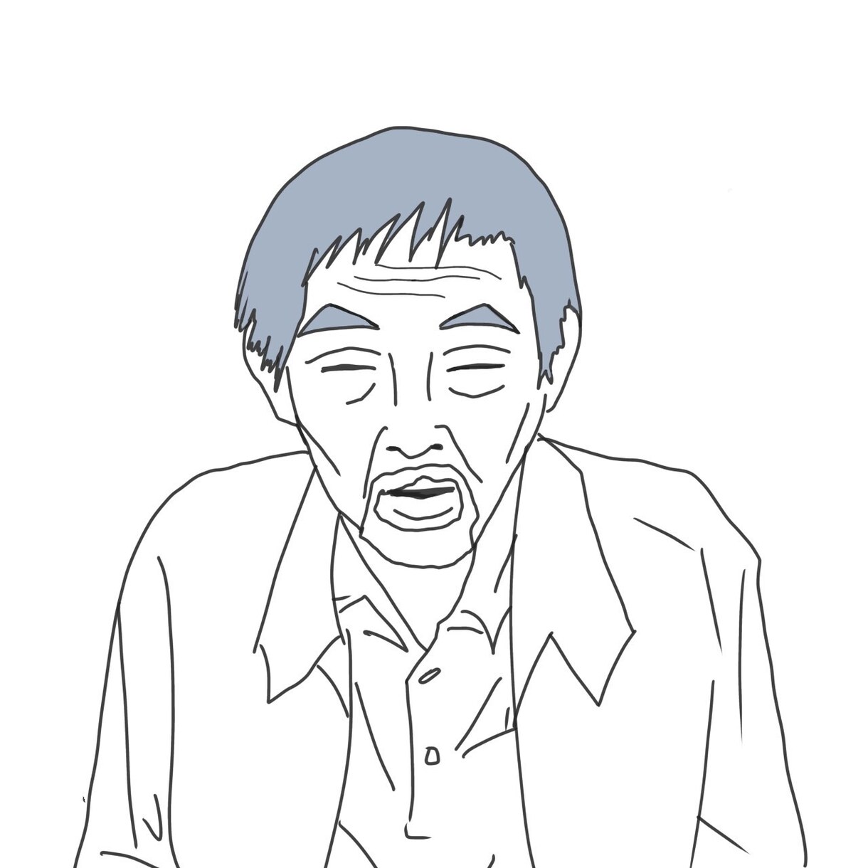 シンプルテイストな似顔絵を作成いたします 頂いたお写真からモノトーンベースのイラストを作成します イメージ4