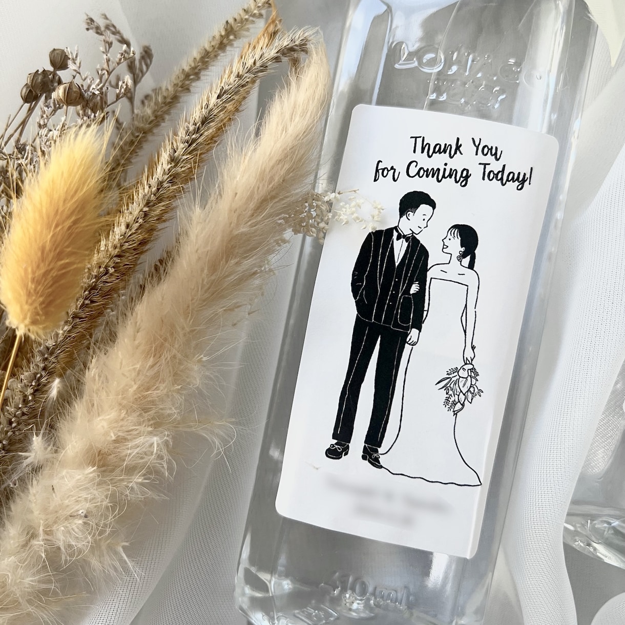 結婚式プチギフトのシール作ります ロハコウォーターやお菓子の袋に♡ イメージ5