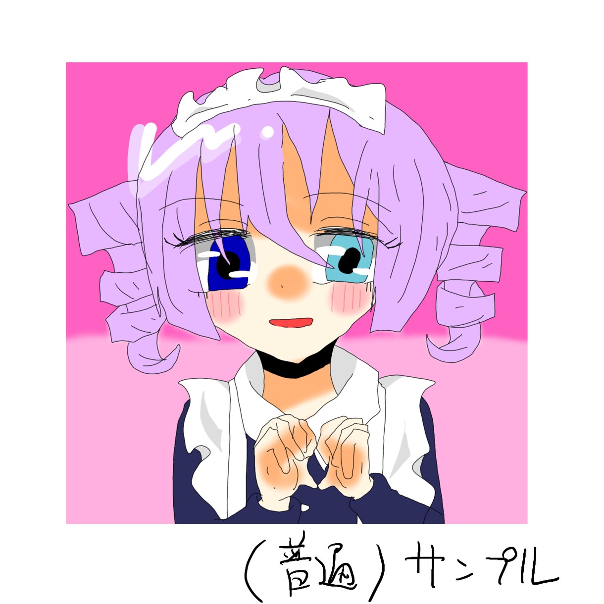 メイド服の子を描きます メイド服のキャラなどを描きます イメージ3