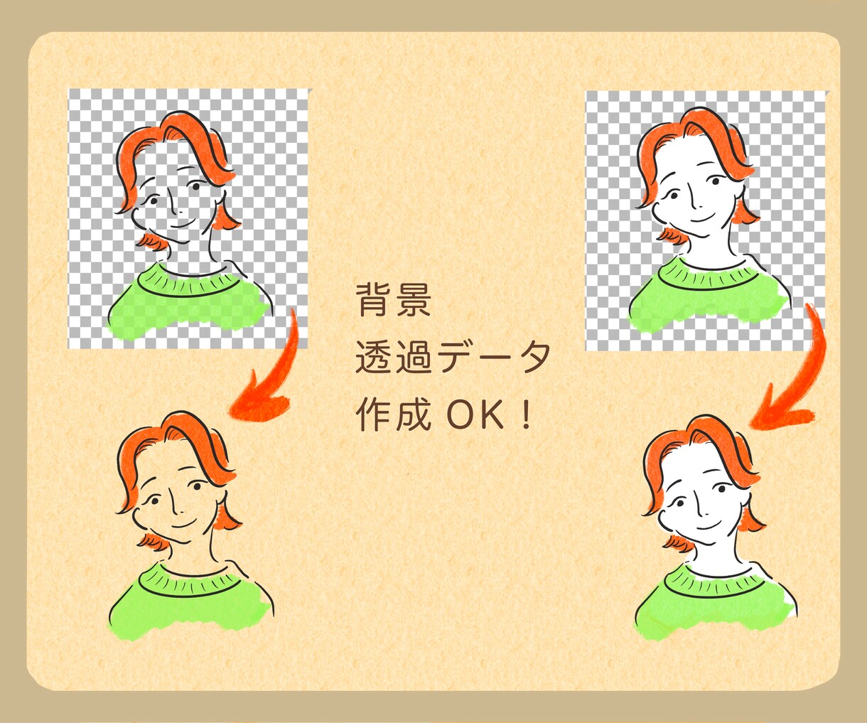 シンプル可愛い！Web向け似顔絵イラスト描きます センスよく見える、オシャレで可愛いSNSアイコンを描きます イメージ5