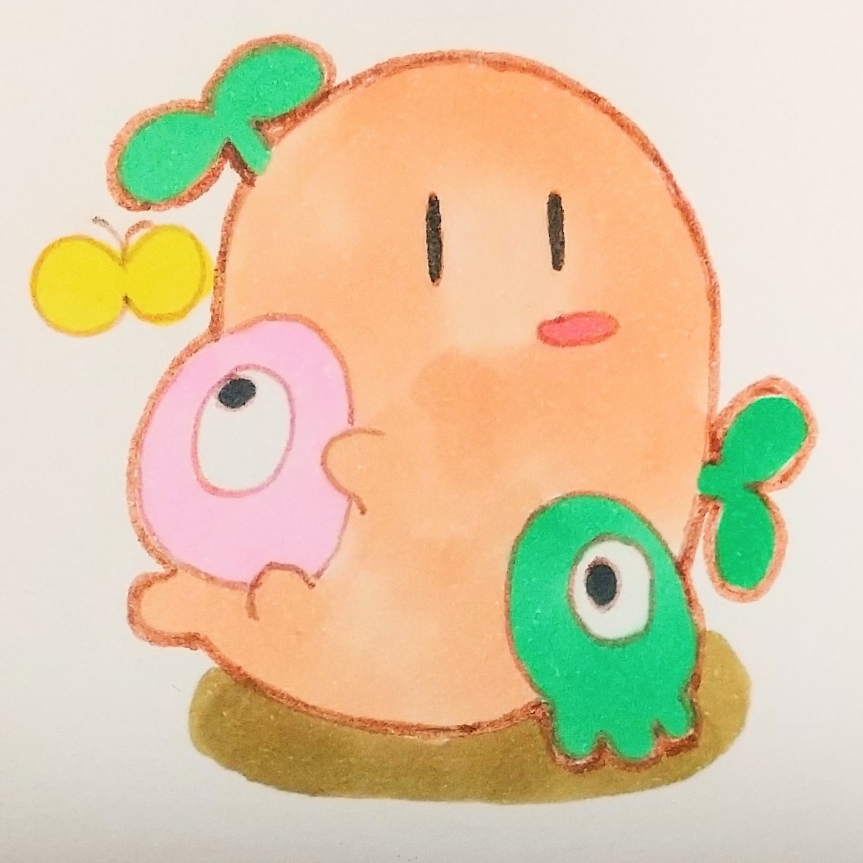 可愛い変な生き物の絵を描きます アナログでゆるふわな生き物を描きます。 イメージ1