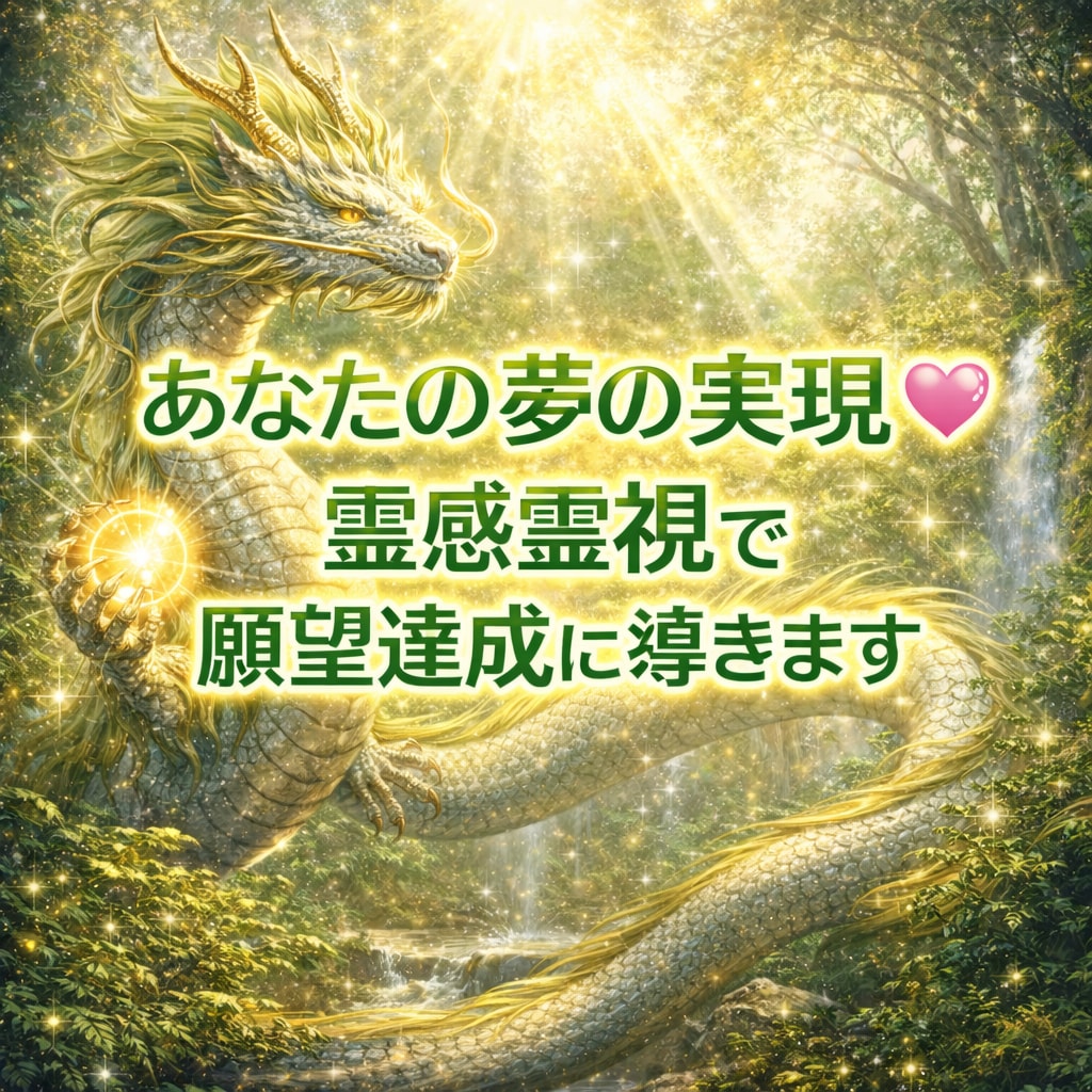 あなたの夢の実現♡霊感霊視で願望達成に導きます 守護神様の言葉を届けます。魂の浄化で望む未来の願望を開花 イメージ1