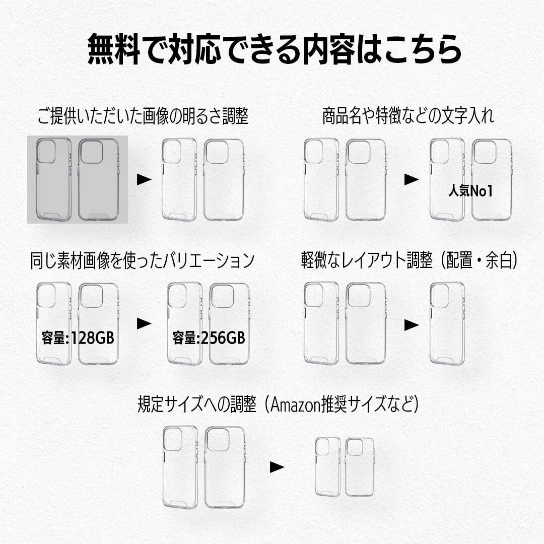 Amazon商品画像作成！売上UPを支援します Amazon画像の”型”を押さえたプロが売れるデザインを提供 イメージ5