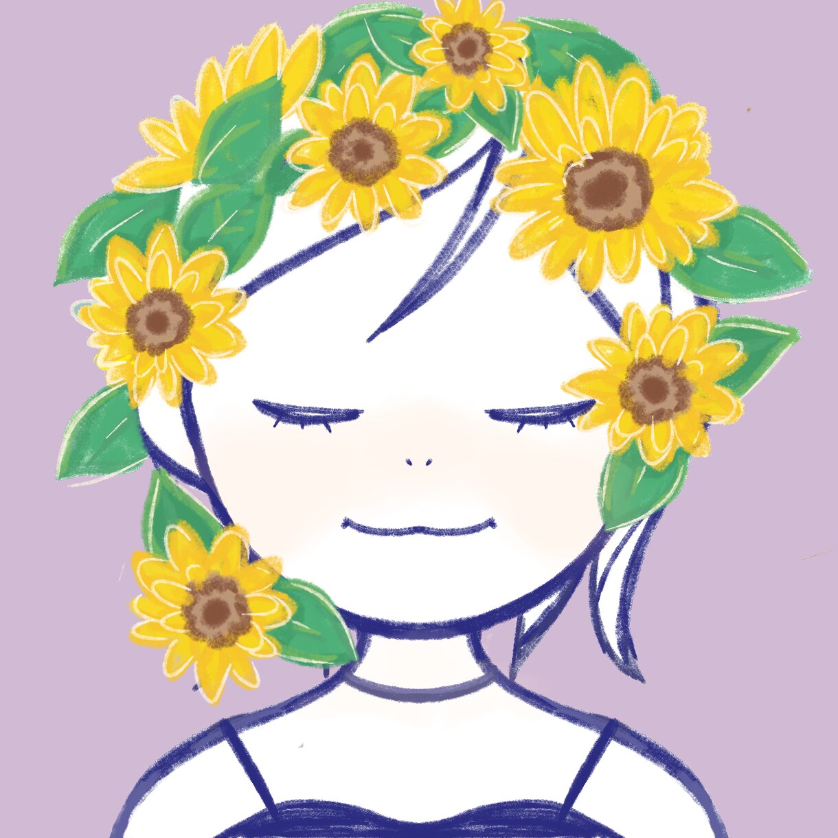 花✕人物のアイコン作成します 華道経験者が花をあしらった似顔絵イラストを作成します。 イメージ3