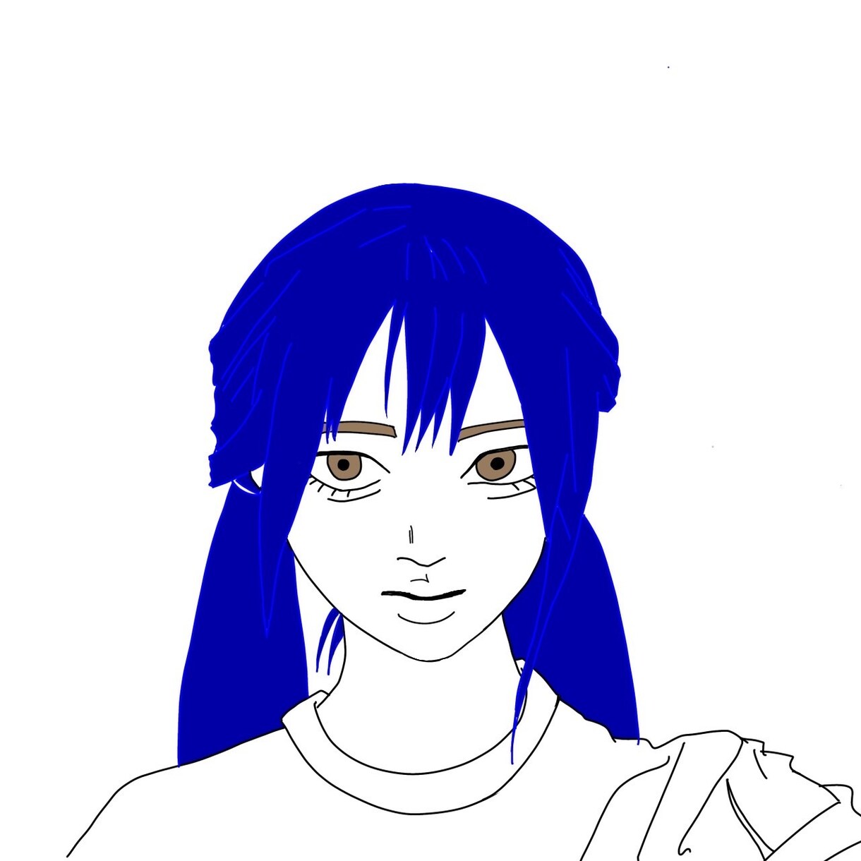 シンプルテイストな似顔絵を作成いたします 頂いたお写真からモノトーンベースのイラストを作成します イメージ5