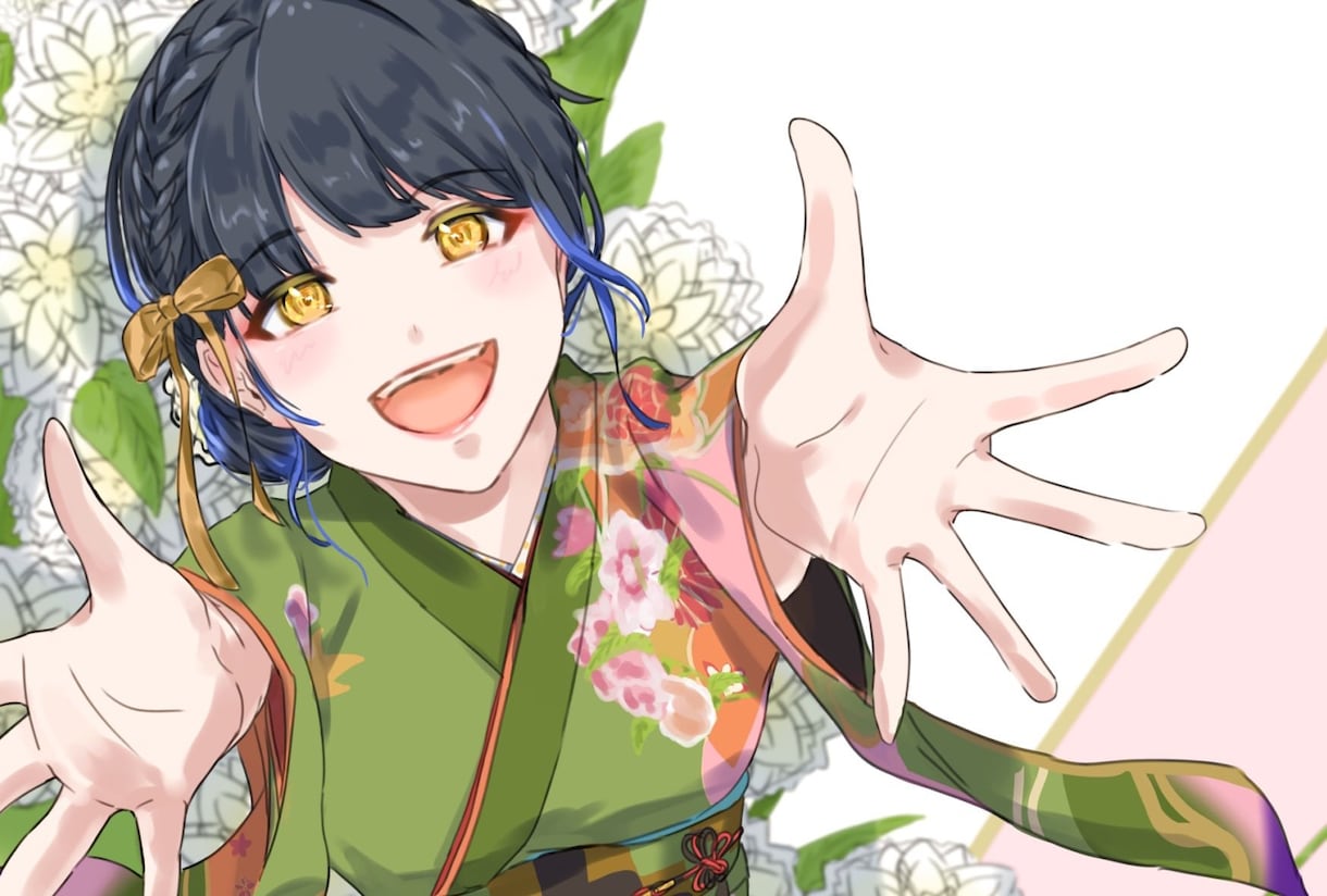 サムネイルや動画内で使用できる一枚絵を制作します 鮮やかな配色でパッと目を引く一枚を。絵柄寄せ可能です！ イメージ2
