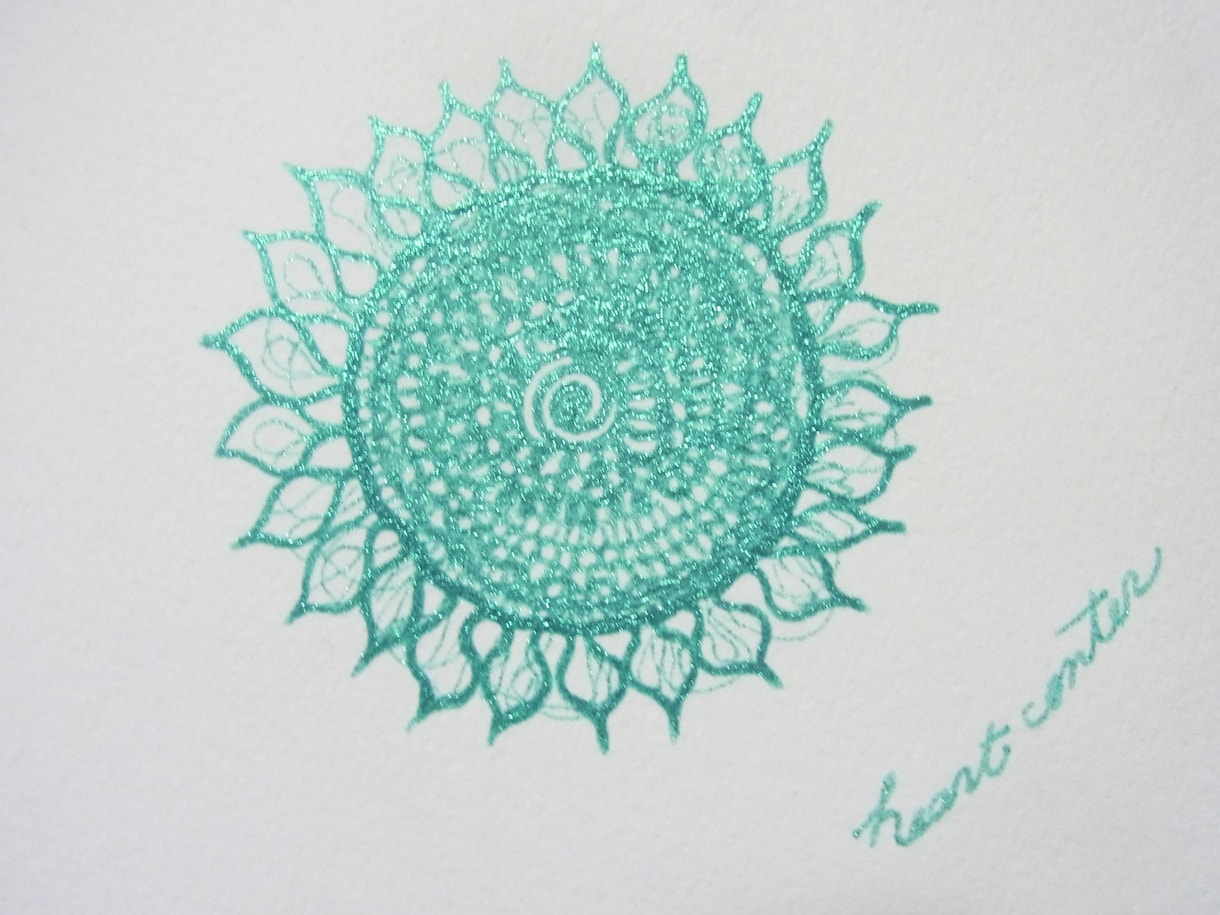 ハートの御座・あなたのハートセンターを絵にします あなたの心の中心に咲く輝くお花✨ イメージ3