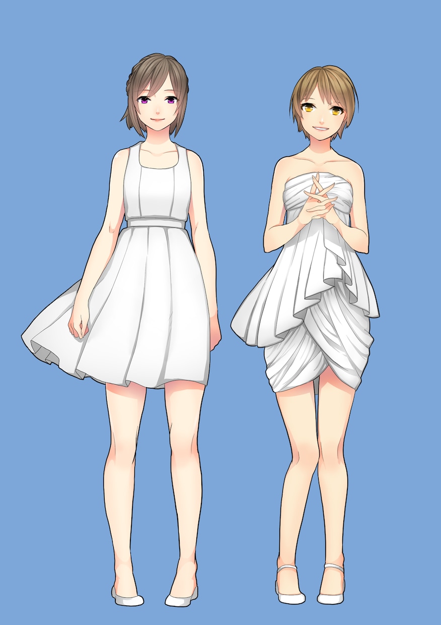 オリジナルキャラクターをイラスト化します 創作やゲームなどにオススメです イメージ2