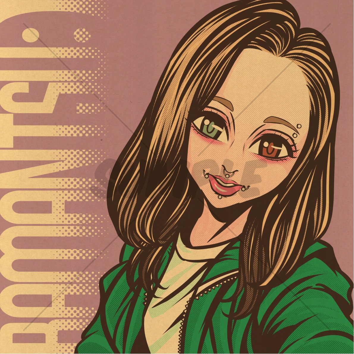 即日対応可能！ポップアート調似顔絵アイコン描きます SNSで他と差をつけたいそんなあなたへ！1名様〜大人数対応！ イメージ3