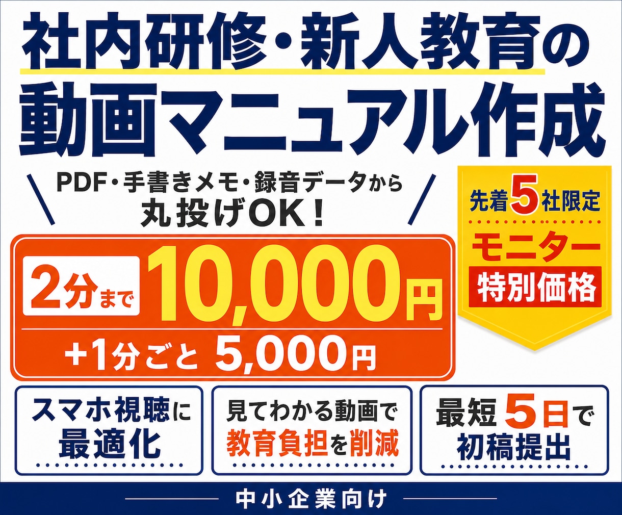 リリース記念特別価格｜多言語対応研修動画制作します 外国人スタッフの早期戦力化に！翻訳から編集まで一貫対応 イメージ1
