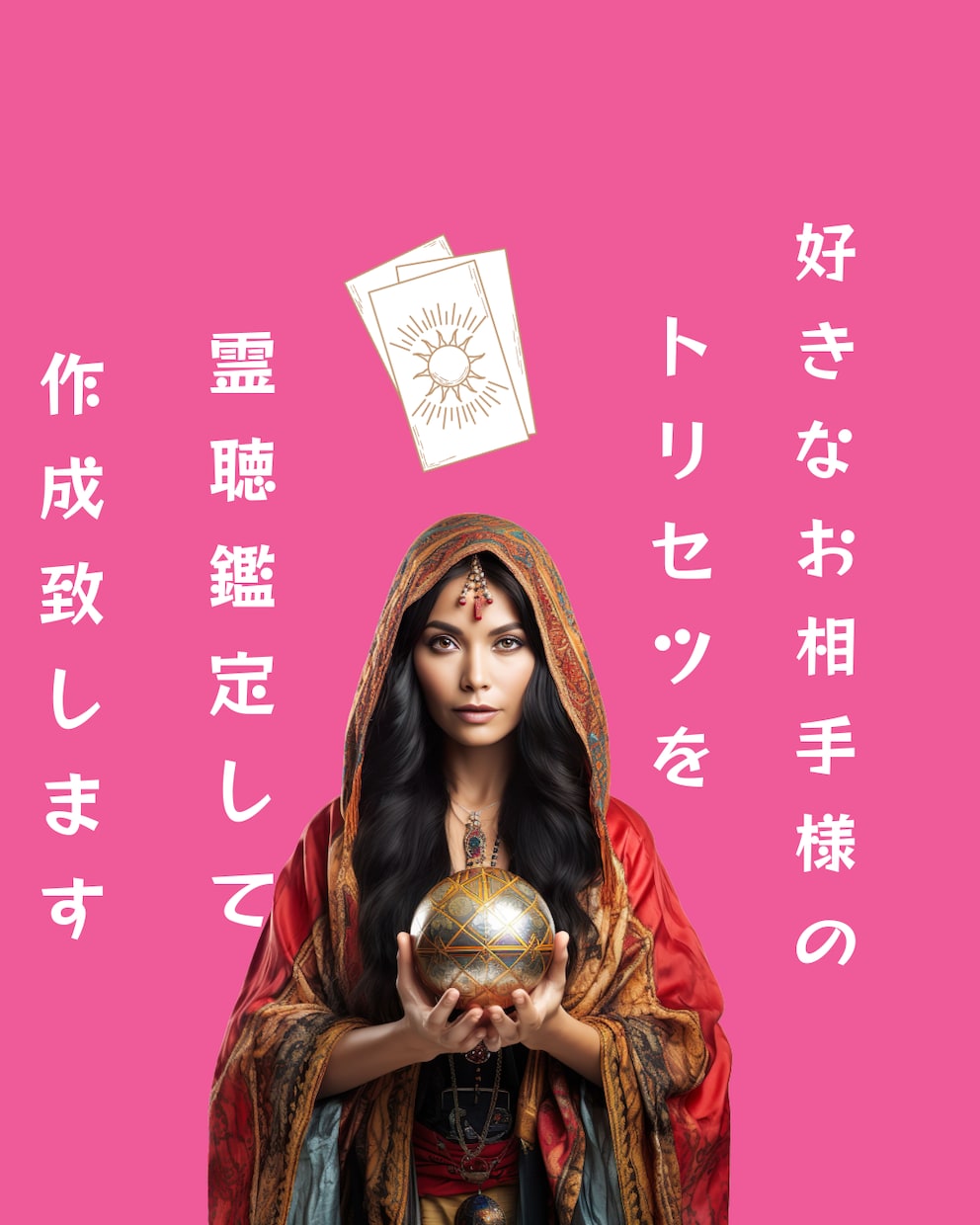 好きなお相手様のトリセツを霊聴鑑定します 好きなお相手様のデータを超ボリューム鑑定でカード霊視します イメージ1