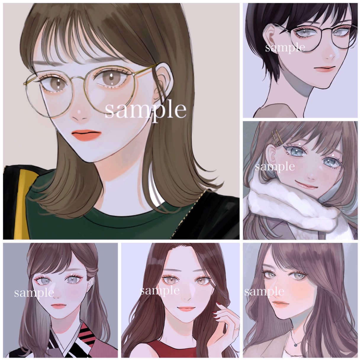 小物追加＆商用込価格！アイコンイラスト描きます ❁サンプルは全て5000円で作成出来るイラストです❁ イメージ3