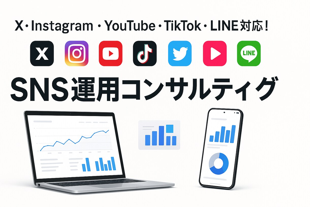 SNS運用コンサルティングします 「売上」「集客」「ファン化」につなげるSNS戦略をあなたに。 イメージ1